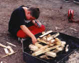 Campcrafts like starting a fire are important skills for Rangers to master.